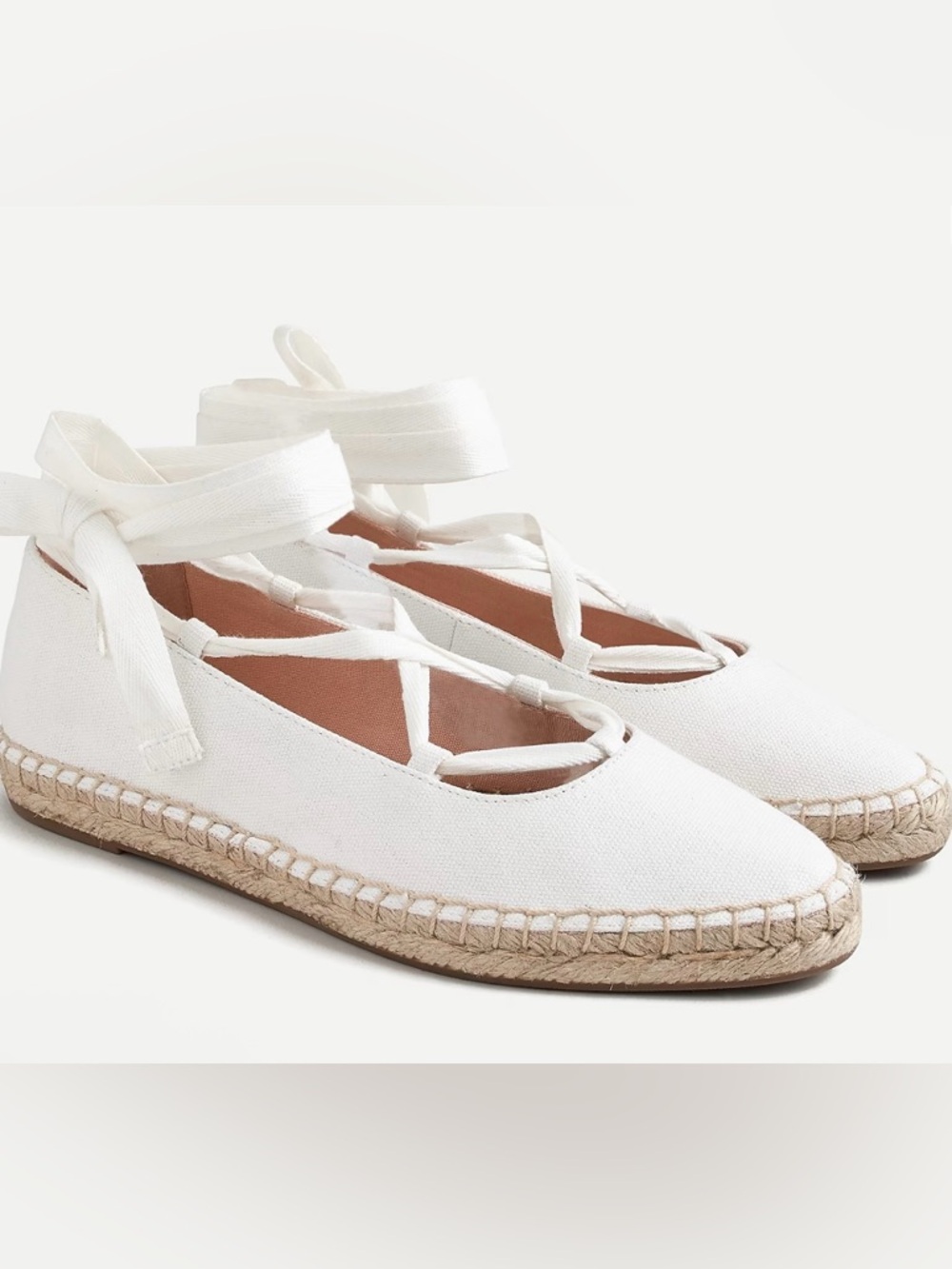 J. Crew Canvas Lace up Espadrille